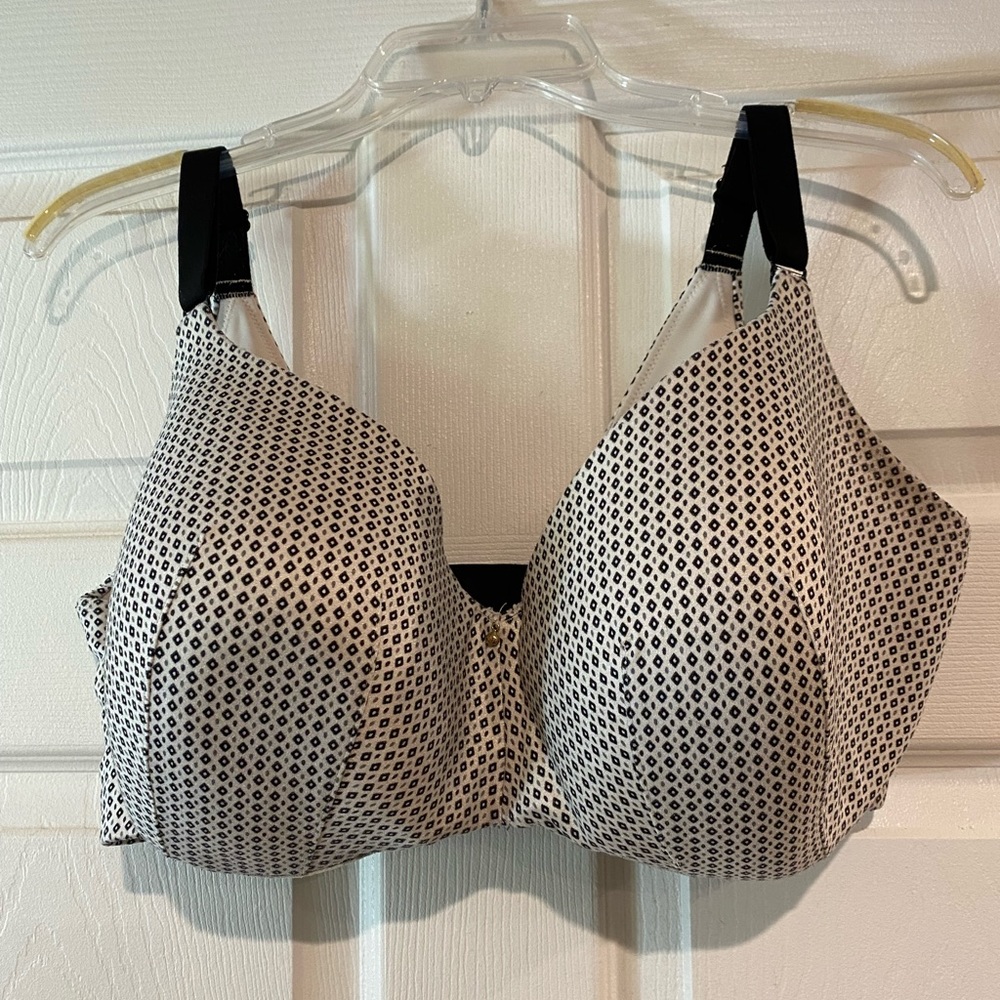 Cacique black and white balconette bra size 38G